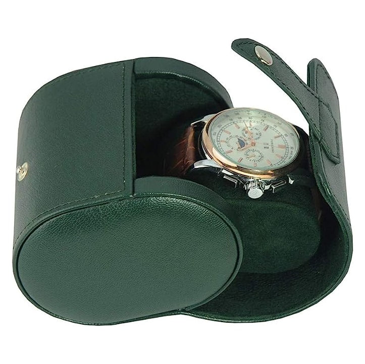 HQ Single Watch Travel Case/Roll - Green
