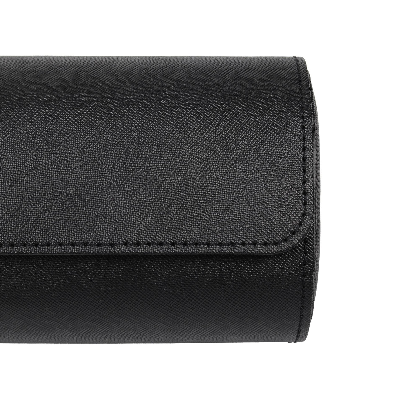 HQ Watch Roll 3 Slot Luxury Travel Watch Case - Black