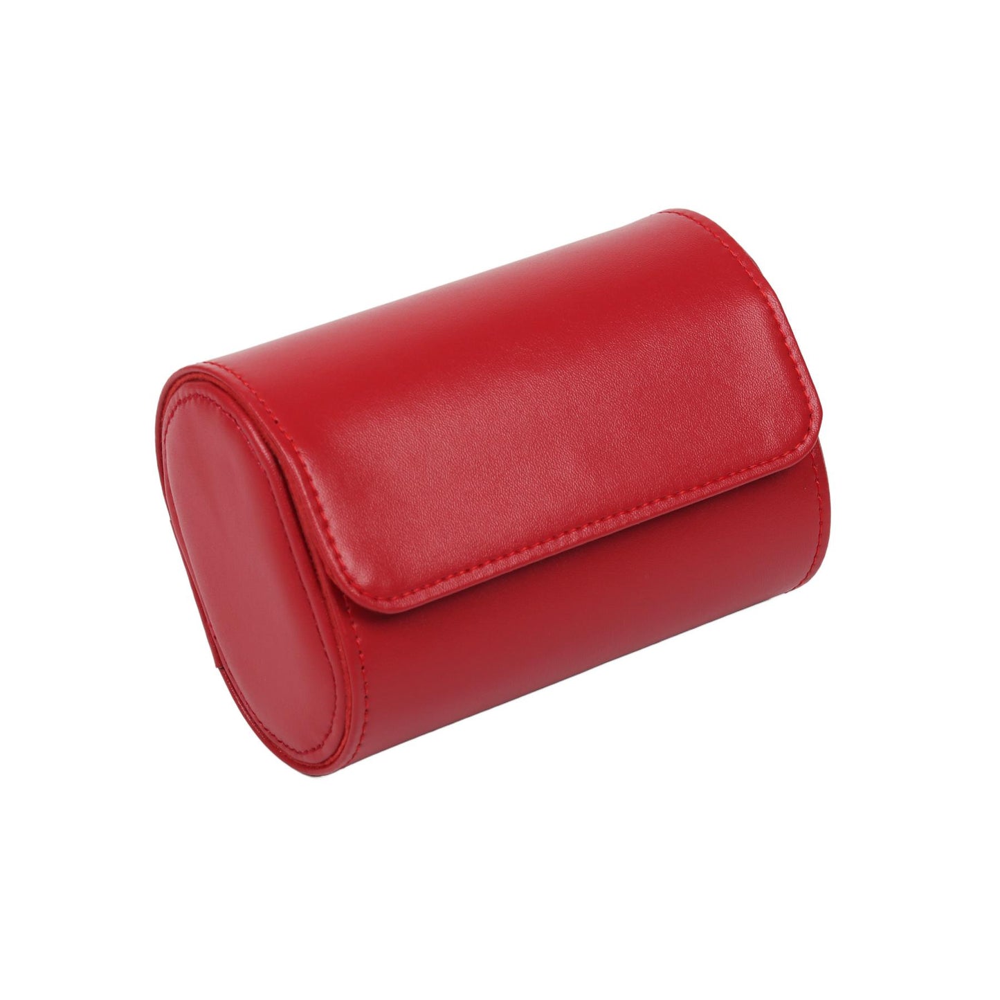 HQ Watch Case 2 Slots Travel Watch Roll Velvet Red