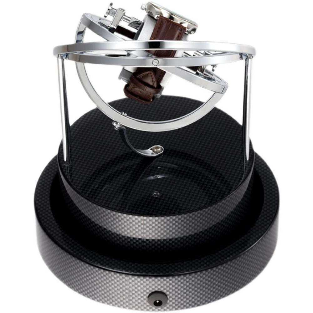 HQ Watches Care Black Carbon Orbit Single Watch Winder Carbon
