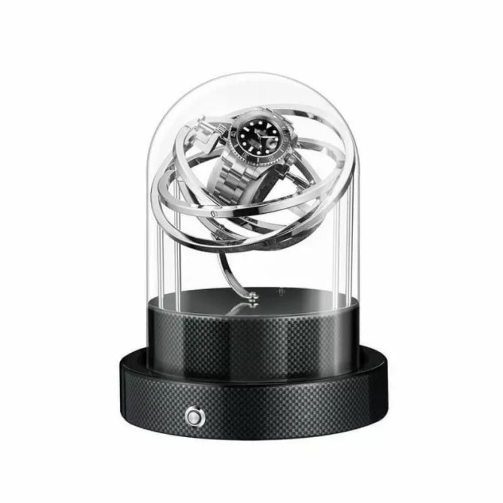HQ Watches Care Black Carbon Orbit Single Watch Winder Carbon