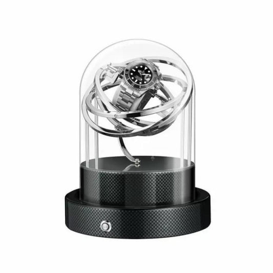 HQ Watches Care Black Carbon Orbit Single Watch Winder Carbon