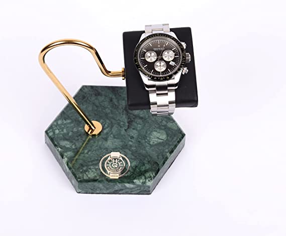 HQ Prestige Watch Stand Emerald Marble Grandeur