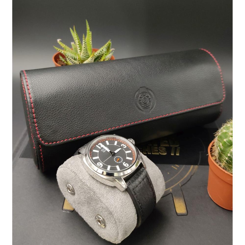 HQ Watches Care Watch Roll for 3 Watches - Black