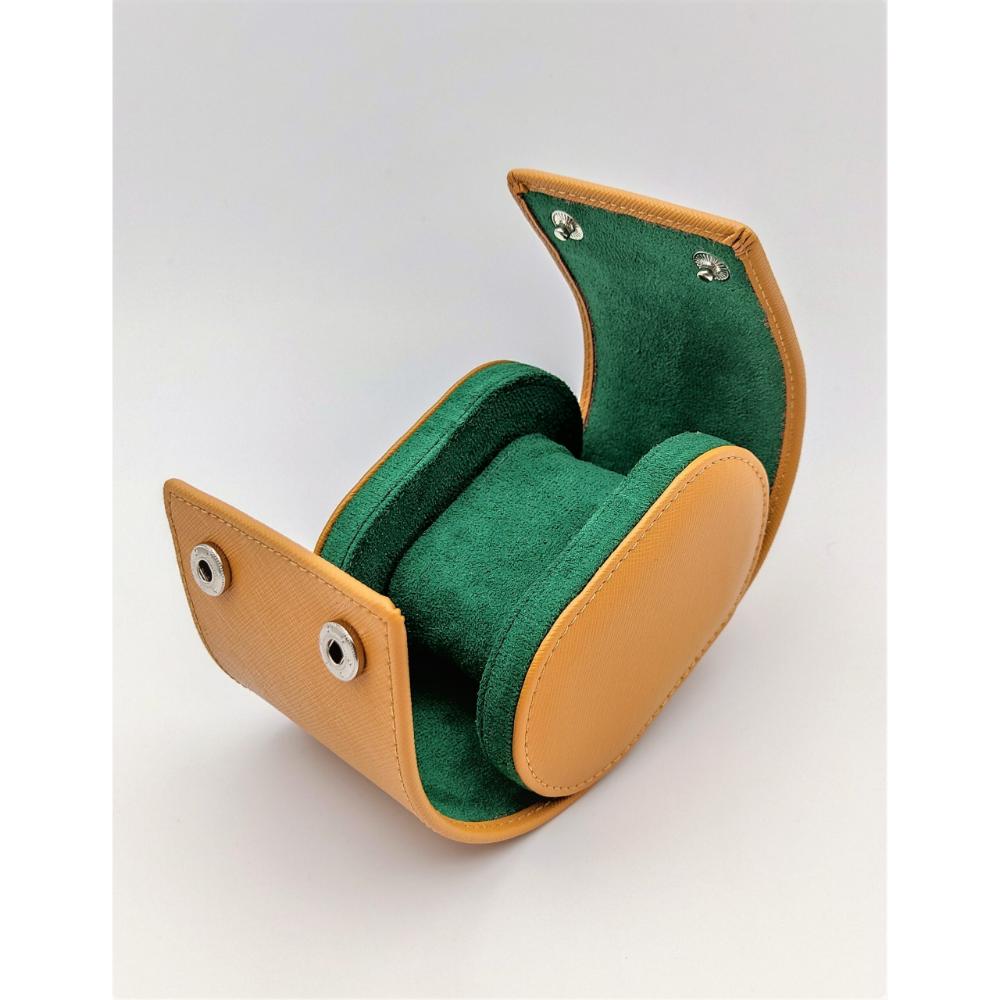 HQ Single Watch Travel Case/Roll - Mustard Yellow