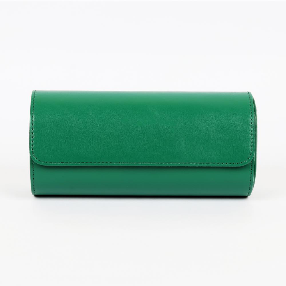 HQ 3 Slot Travel Watch Case Roll Green