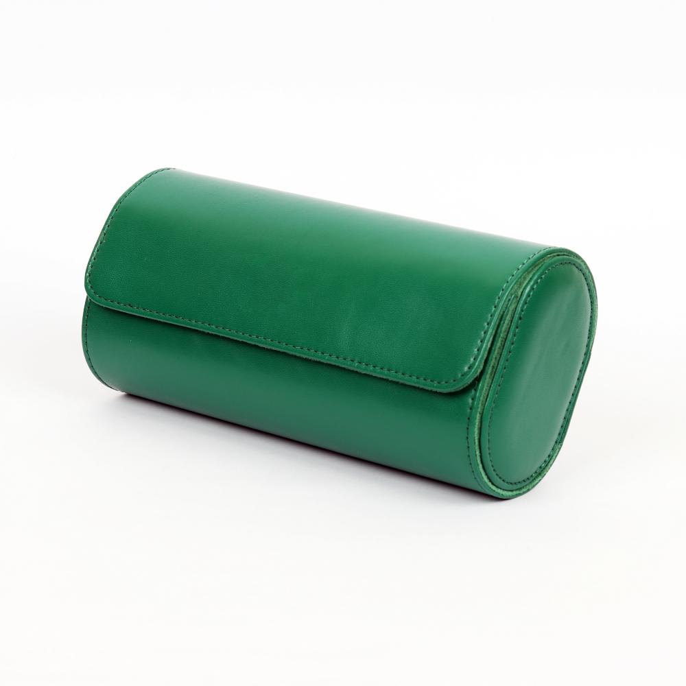 HQ 3 Slot Travel Watch Case Roll Green