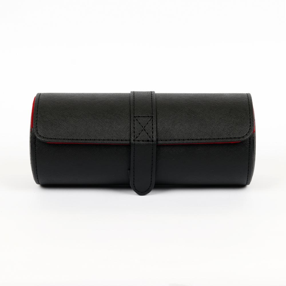 HQ 3 Slot Travel Watch Case Roll Black