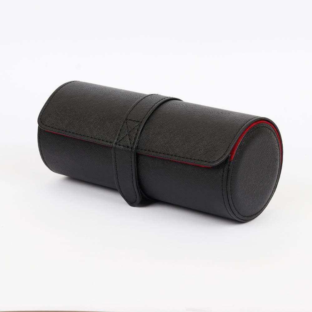HQ 3 Slot Travel Watch Case Roll Black