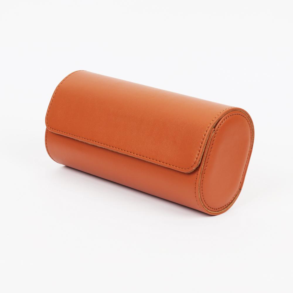 HQ Watch Roll 3 Slots Watch Case Orange