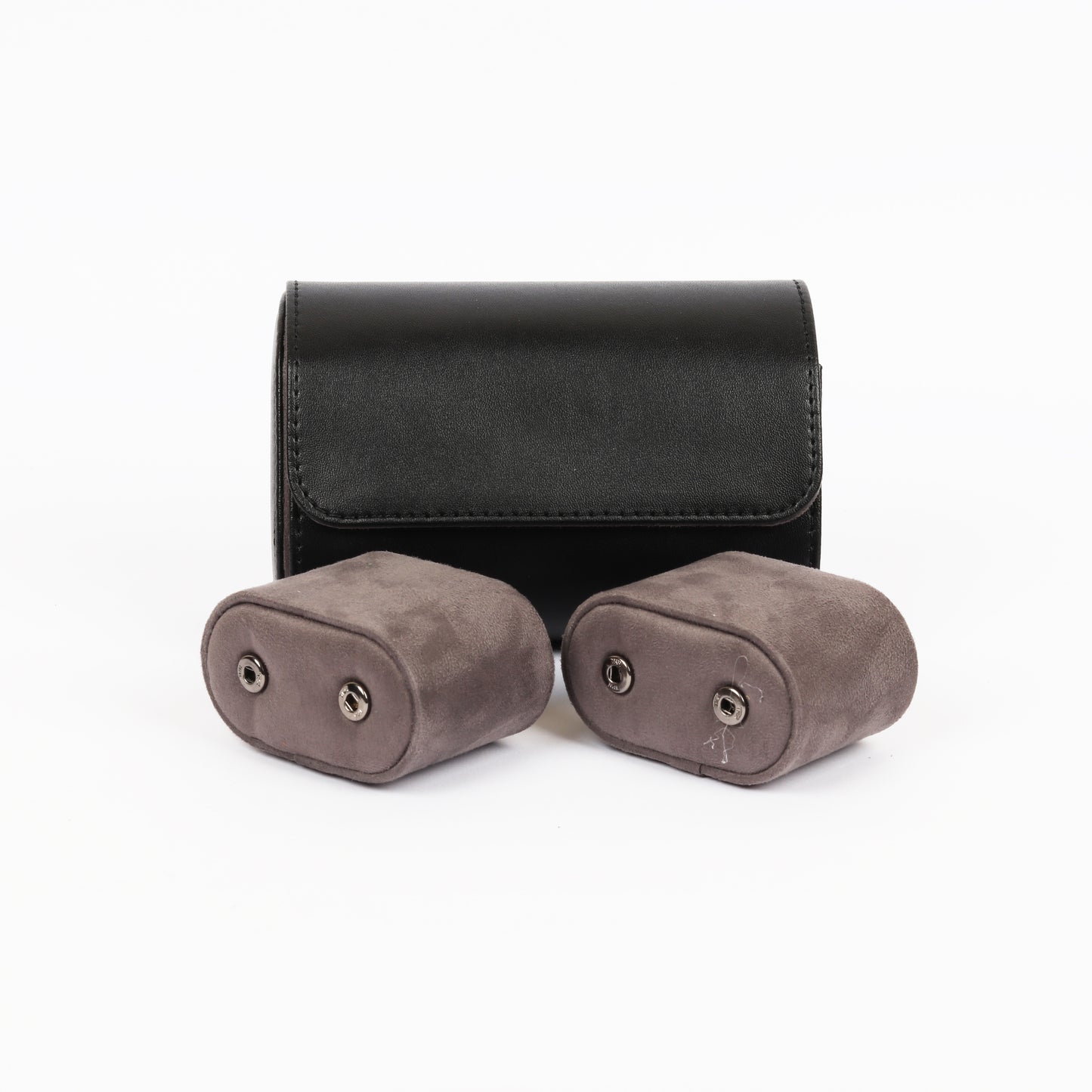 HQ Watch Case 2 Slots Travel Watch Roll Black