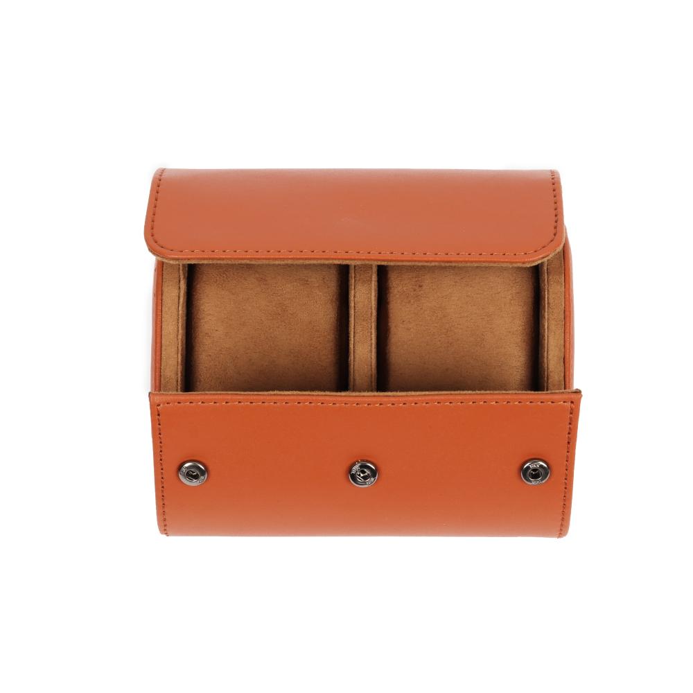 HQ Watch Case 2 Slots Travel Watch Roll Orange
