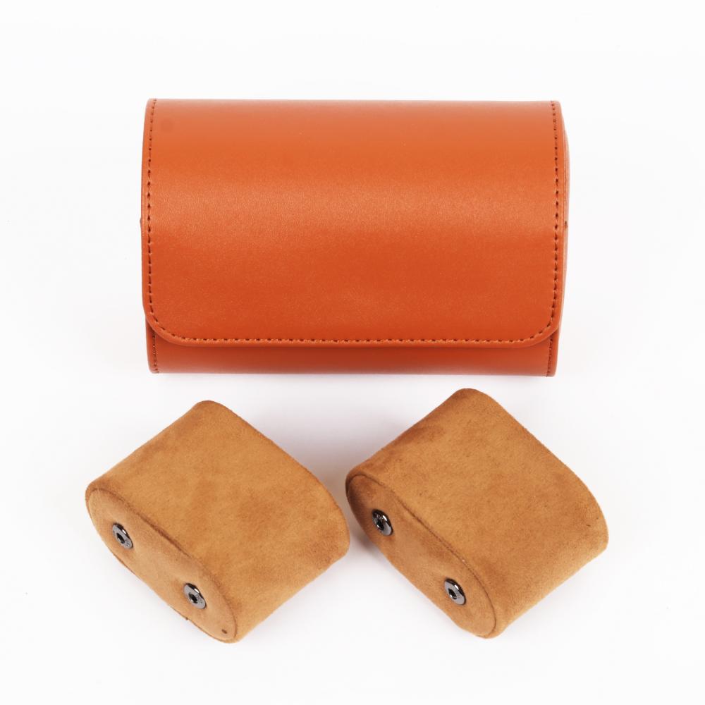 HQ Watch Case 2 Slots Travel Watch Roll Orange