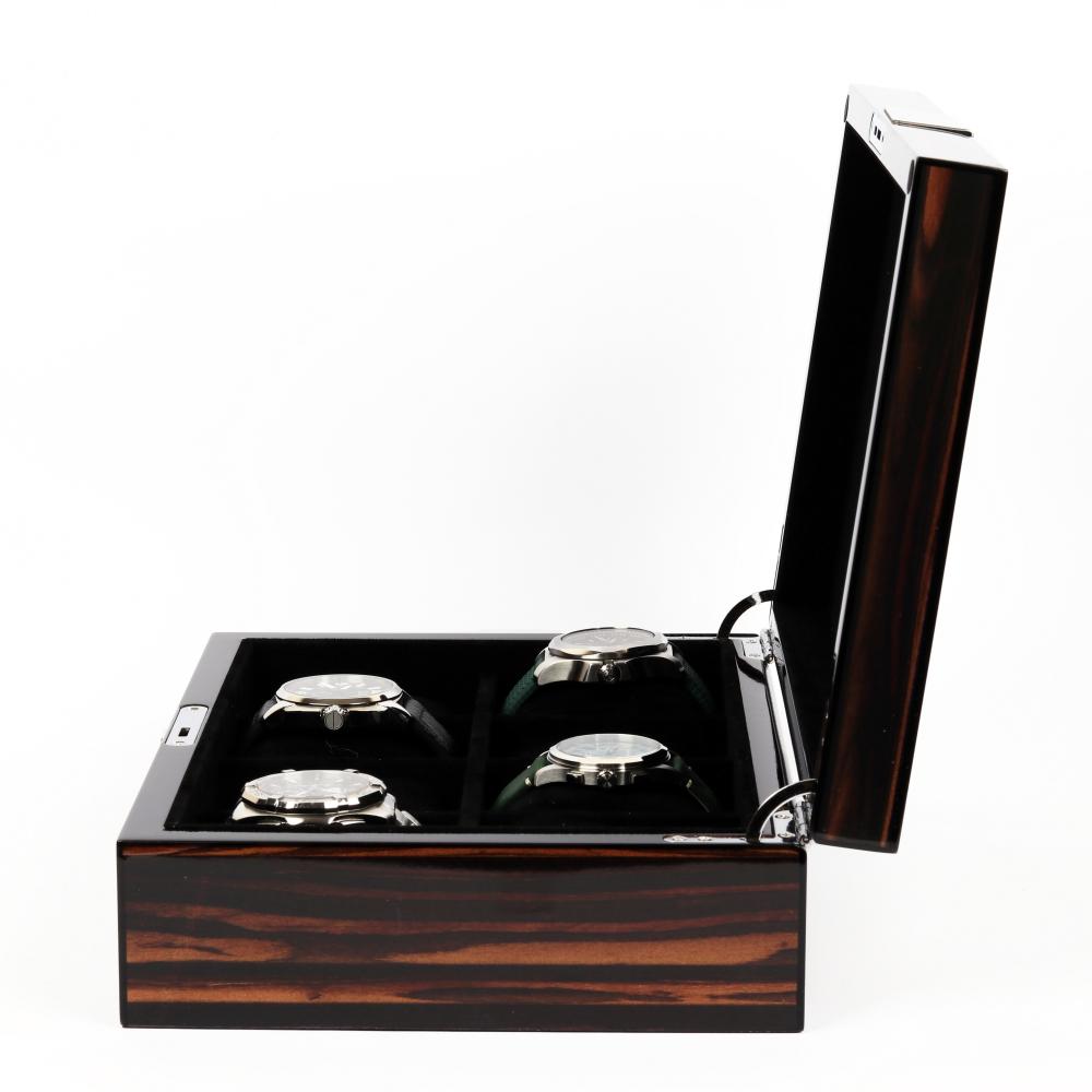 HQ Luxury Watch Box, 8 Watch Slot Smooth Wood