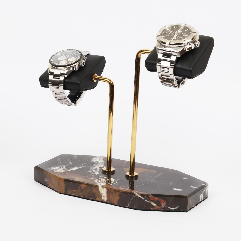 HQ Prestige Double Watch Stand Marbled Grandeur