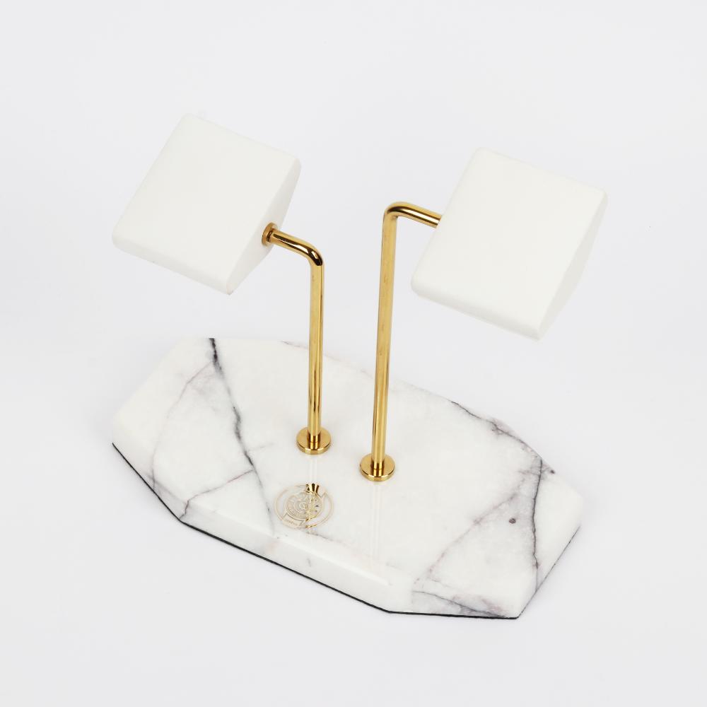 HQ Double Watch Stand Alabaster Opulence