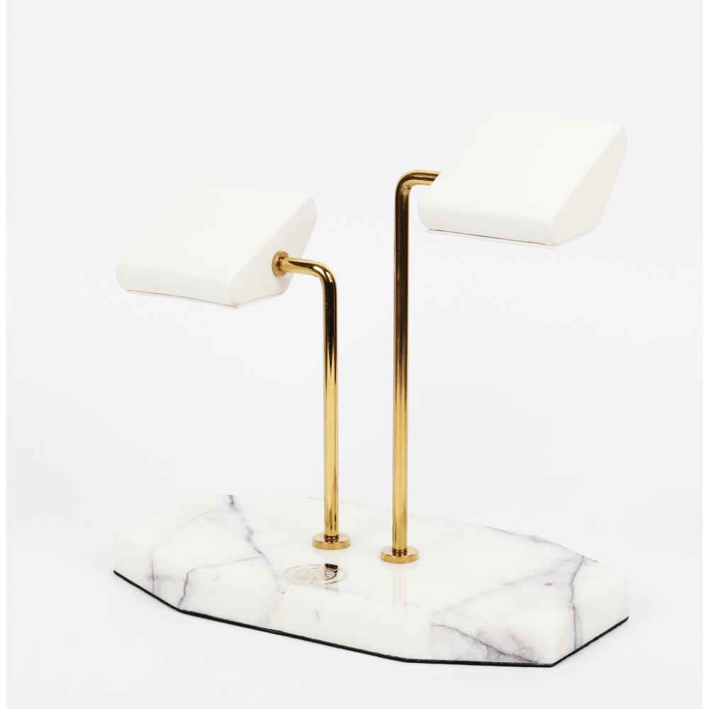 HQ Double Watch Stand Alabaster Opulence