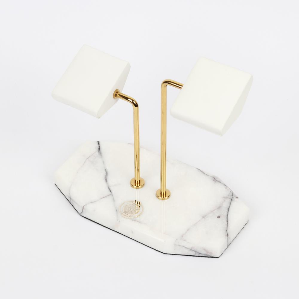 HQ Double Watch Stand Alabaster Opulence