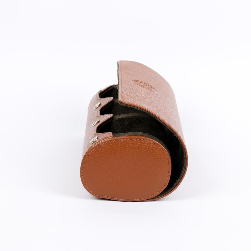 HQ Watch Roll 3 Slots Travel Case Brown