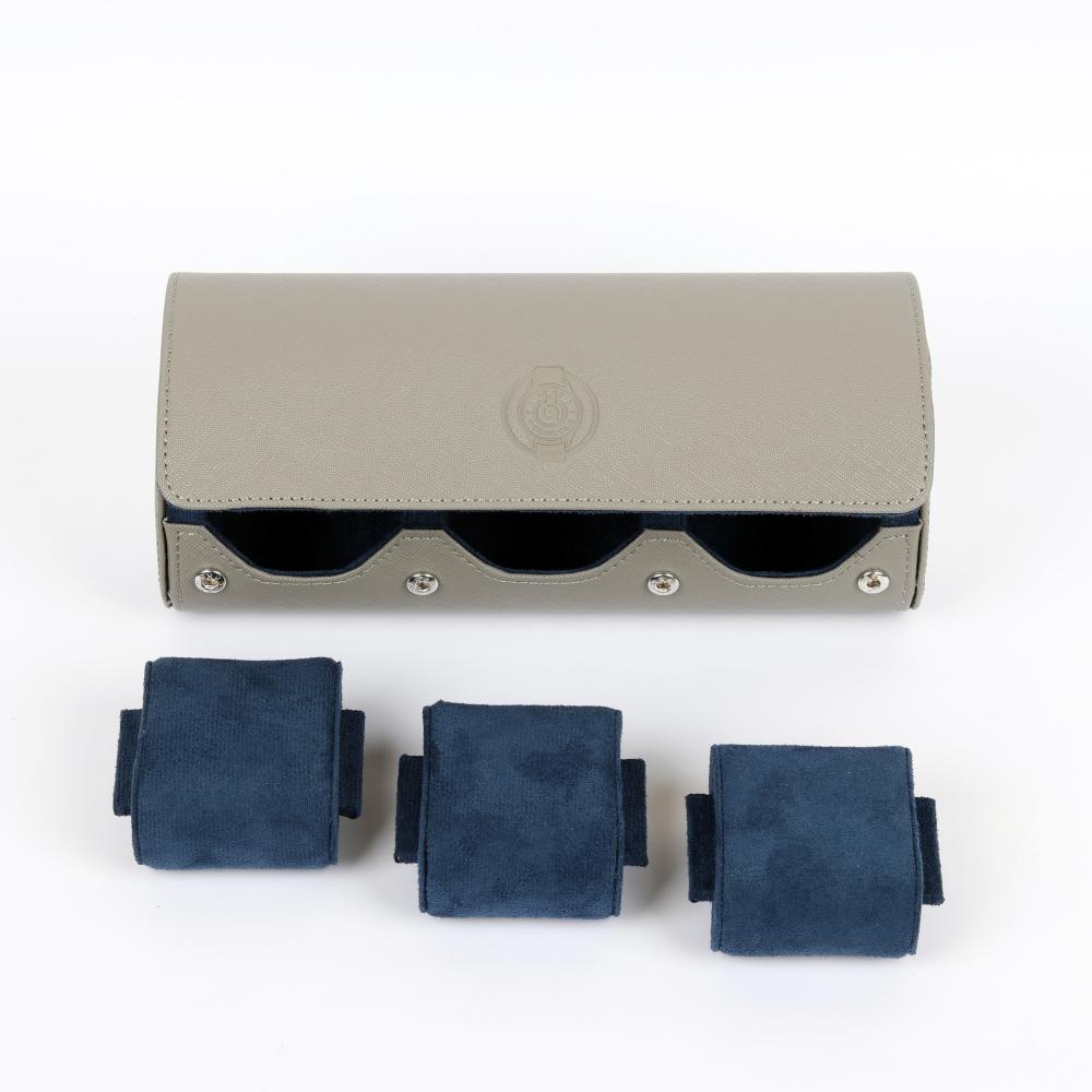 HQ Watch Roll for 3 Watches Grey