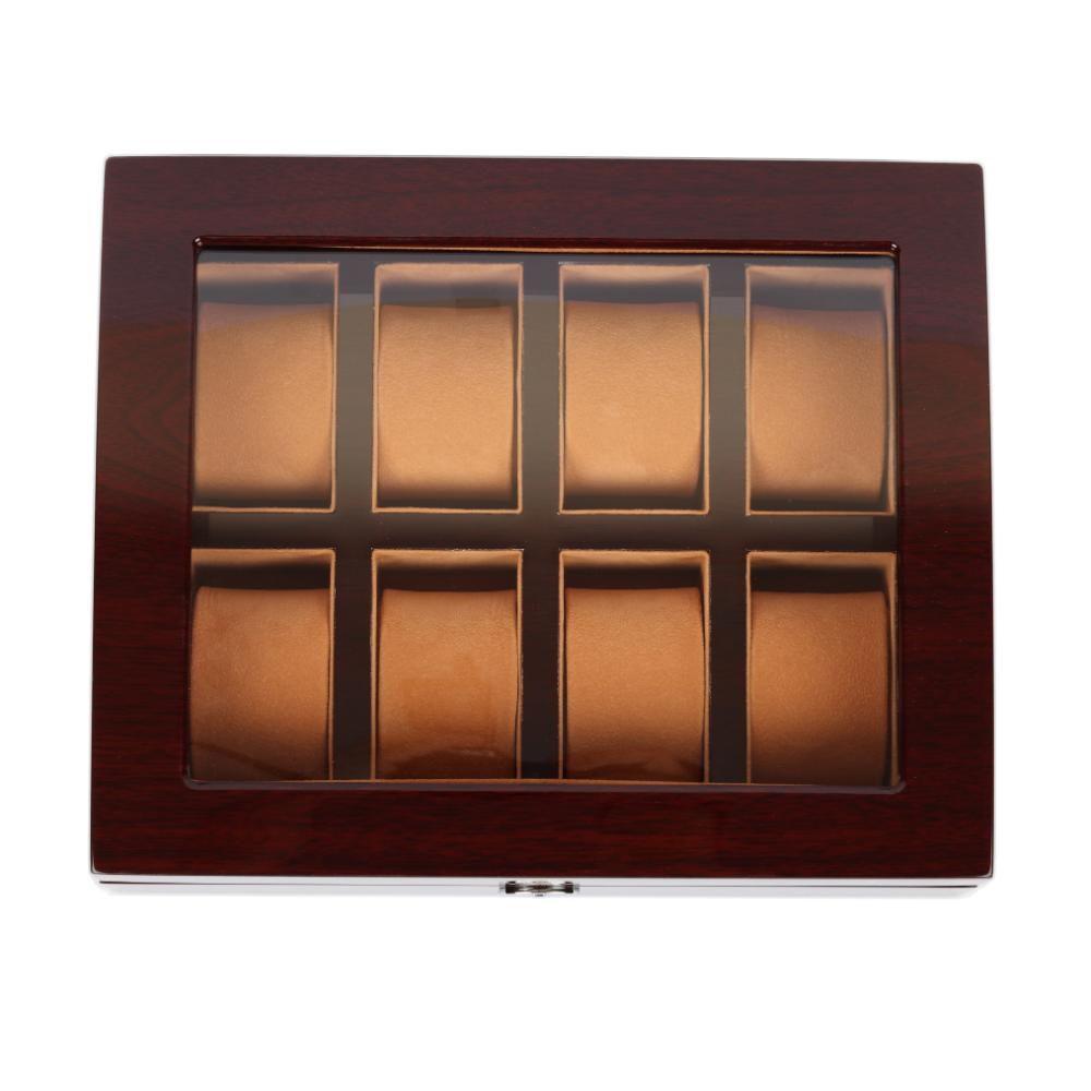 Elite Wooden Watchbox: 8 Slots