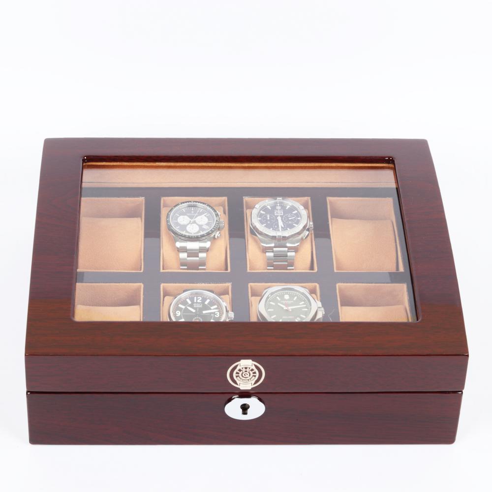 Elite Wooden Watchbox: 8 Slots