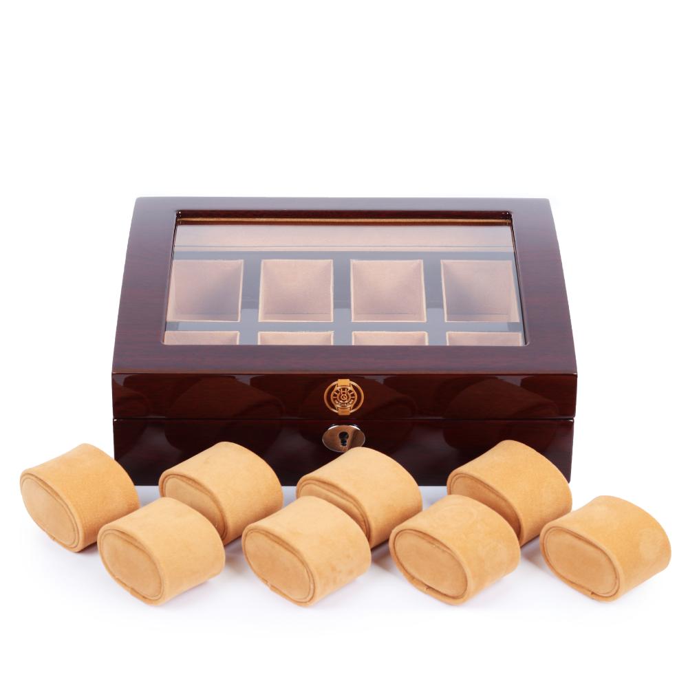 Elite Wooden Watchbox: 8 Slots