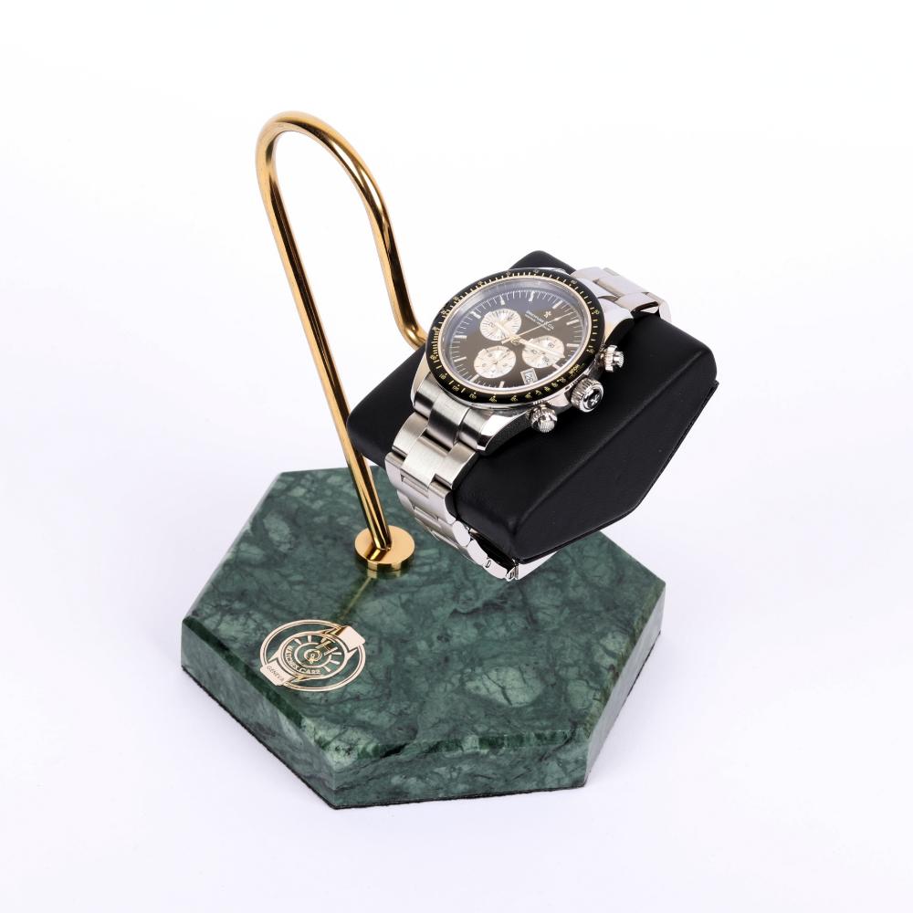 HQ Prestige Watch Stand Emerald Marble Grandeur