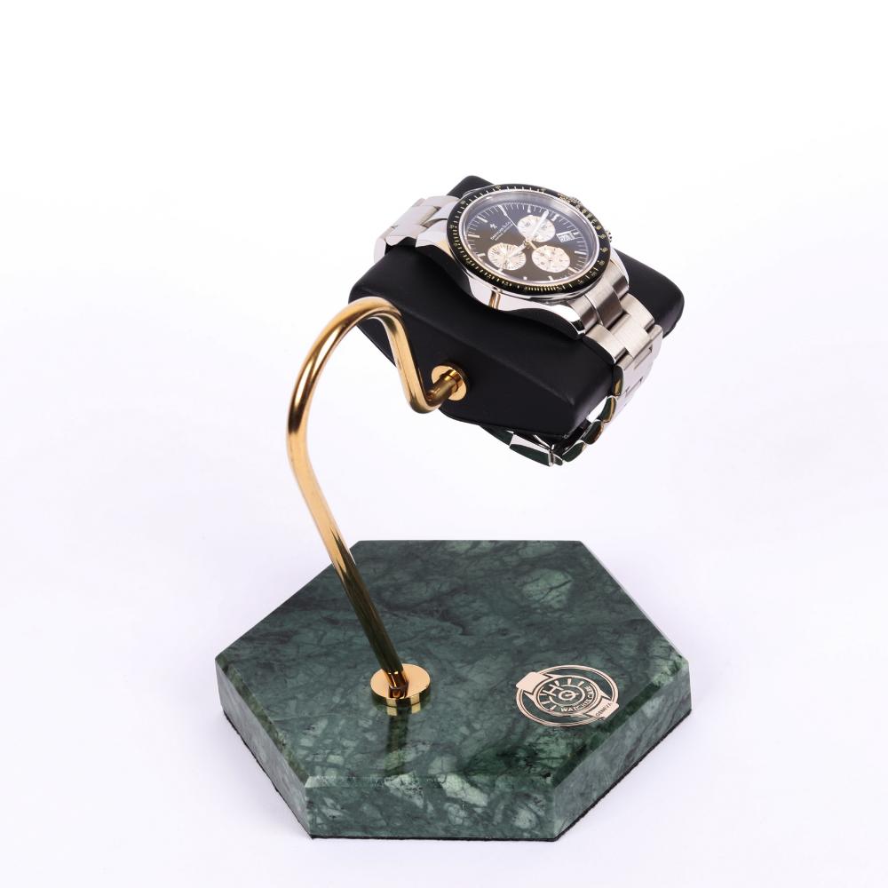 HQ Prestige Watch Stand Emerald Marble Grandeur