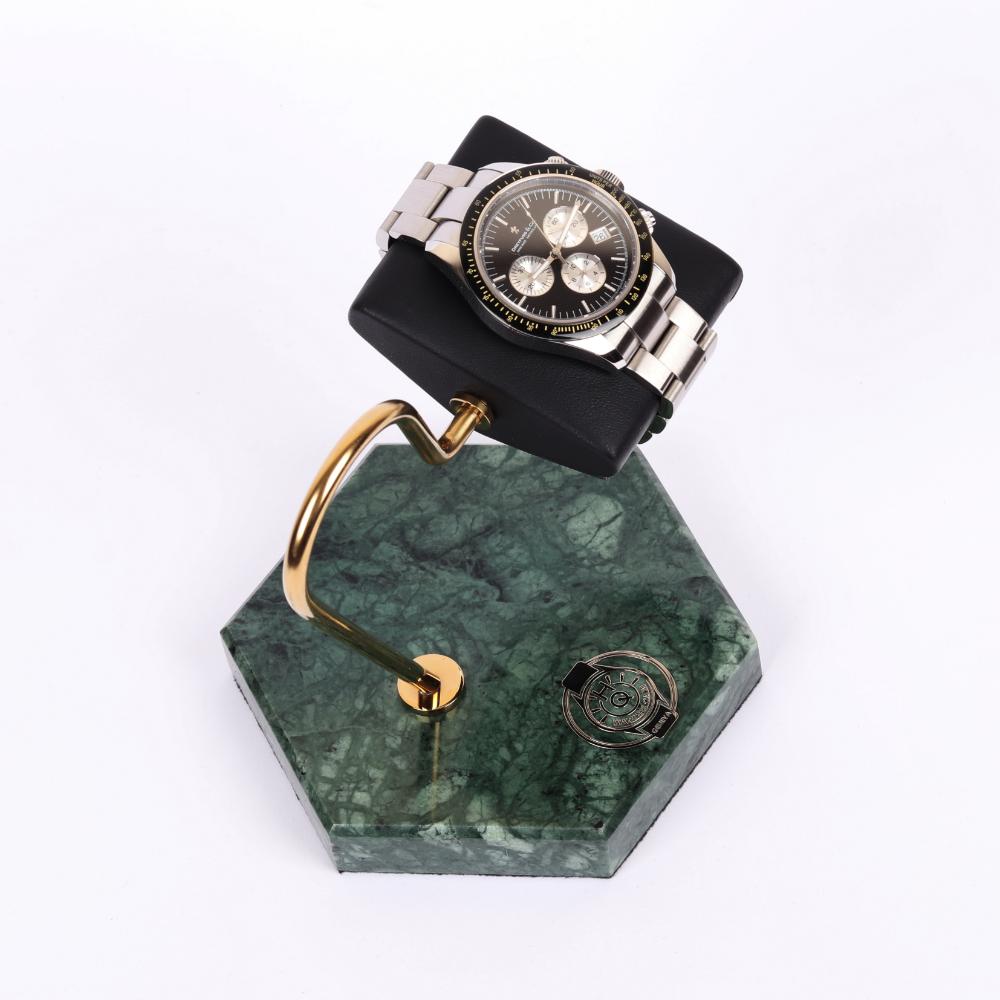 HQ Prestige Watch Stand Emerald Marble Grandeur