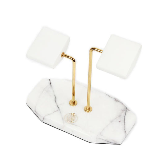 HQ Double Watch Stand Alabaster Opulence