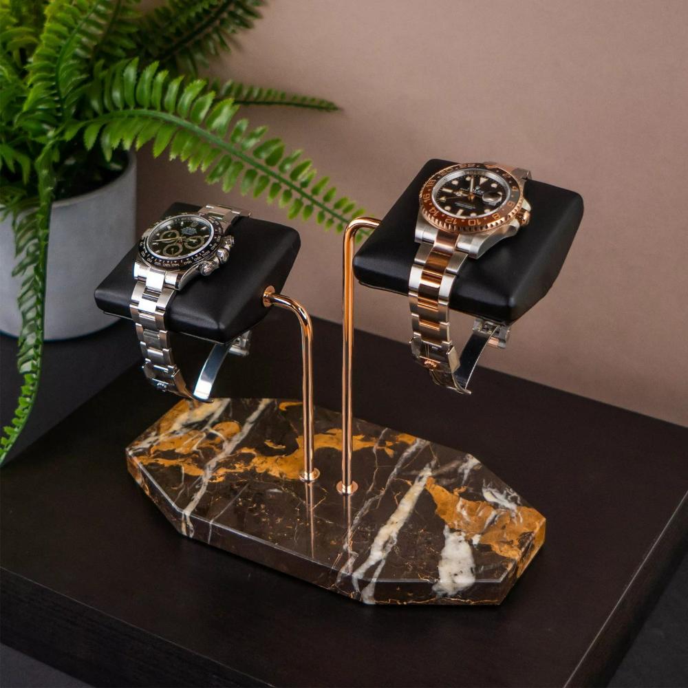 HQ Marble Double Watch Stand