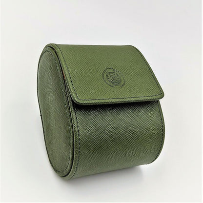 HQ Single Watch Travel Case/Roll - Olive Green