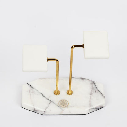 HQ Double Watch Stand Alabaster Opulence