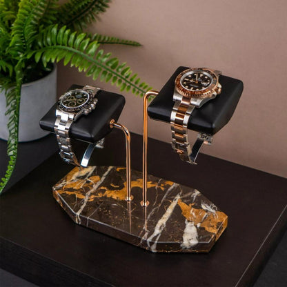 HQ Marble Double Watch Stand
